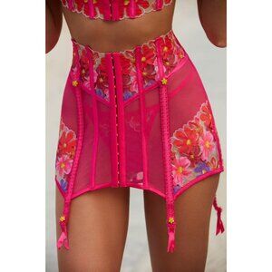 For Love & Lemons Anemone Floral Garter Skirt Size XS NWT